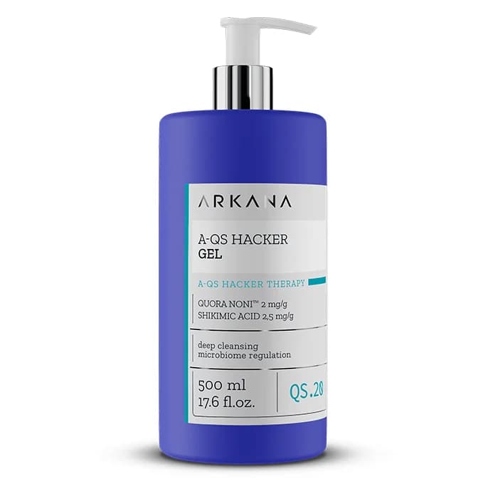 ژل پاک کننده عمقی تنظیم کننده باکتری ارکانا 500 میل A-QS Hacker Gel — تصویر ۳