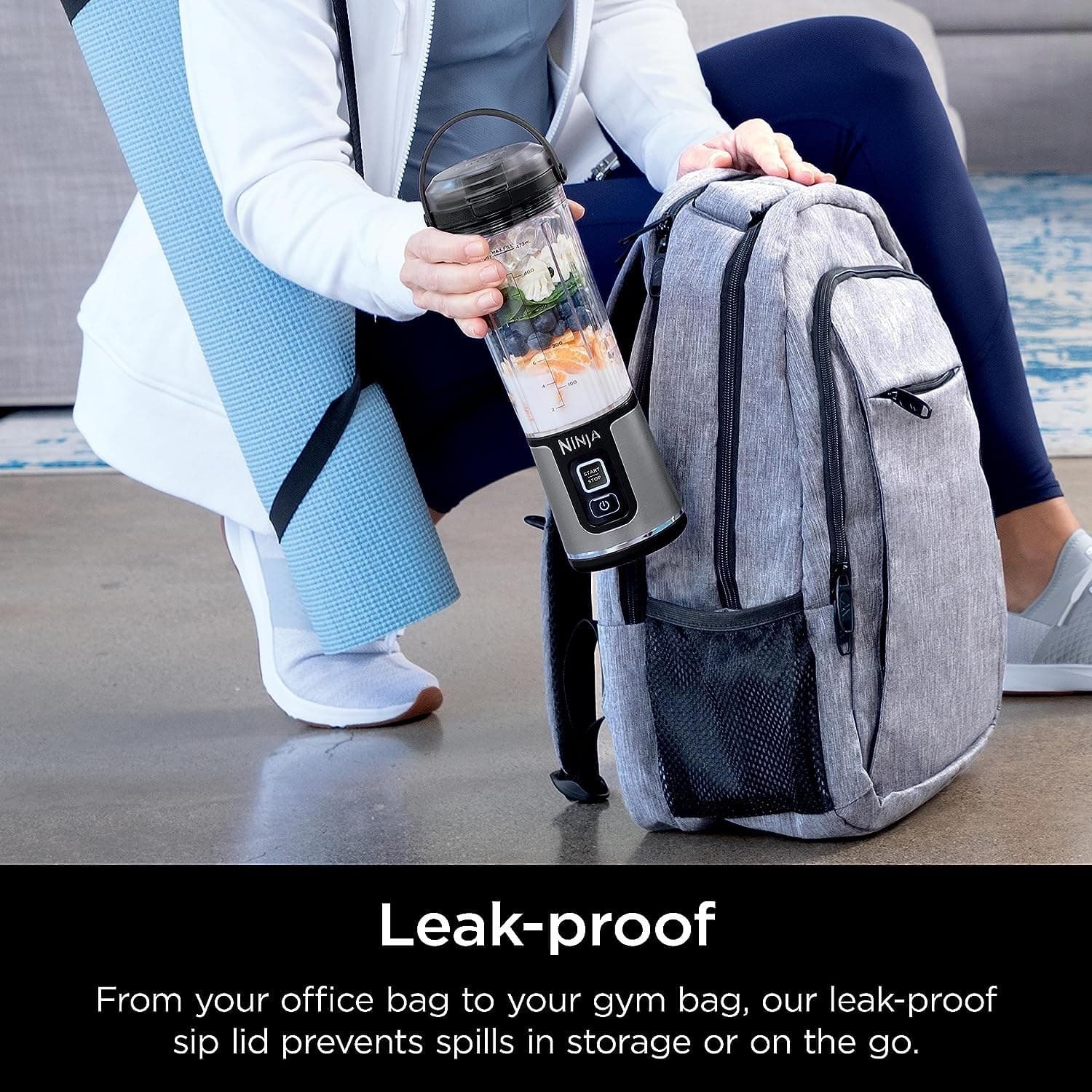شیکر نینجا مدل Blast مشکی گنجایش 0.5 لیتر — تصویر ۵