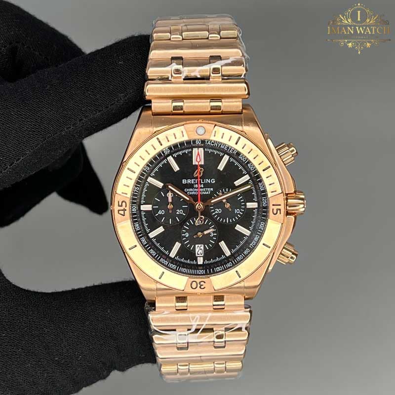 ساعت برایتلینگ خلبانی رزگلد breitling A9541 — تصویر ۶