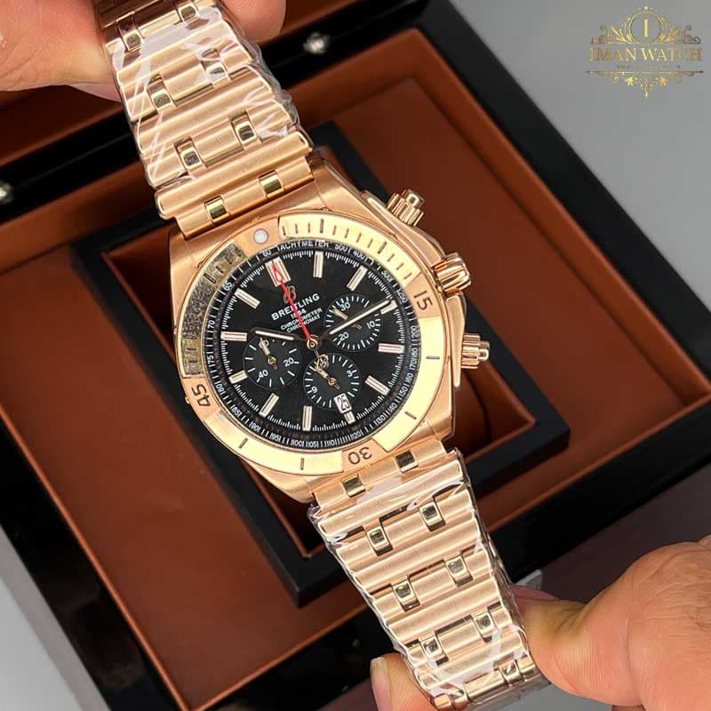 ساعت برایتلینگ خلبانی رزگلد breitling A9541 — تصویر ۸
