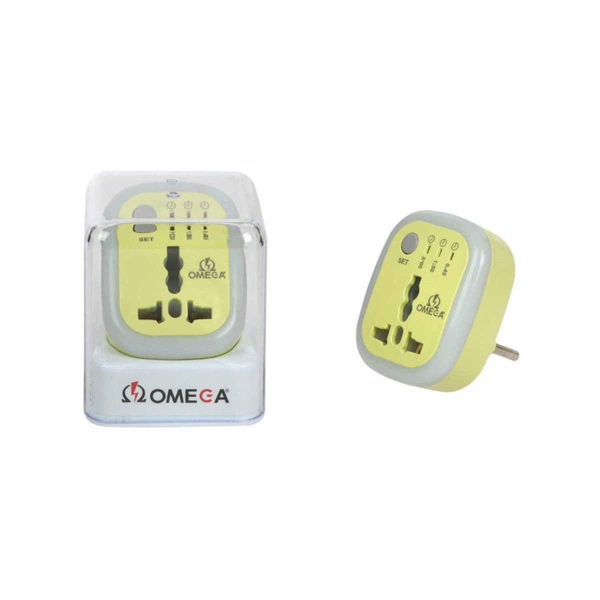 تبدیل برق 3 به 2 OMEGA مدل M100 – لیمویی