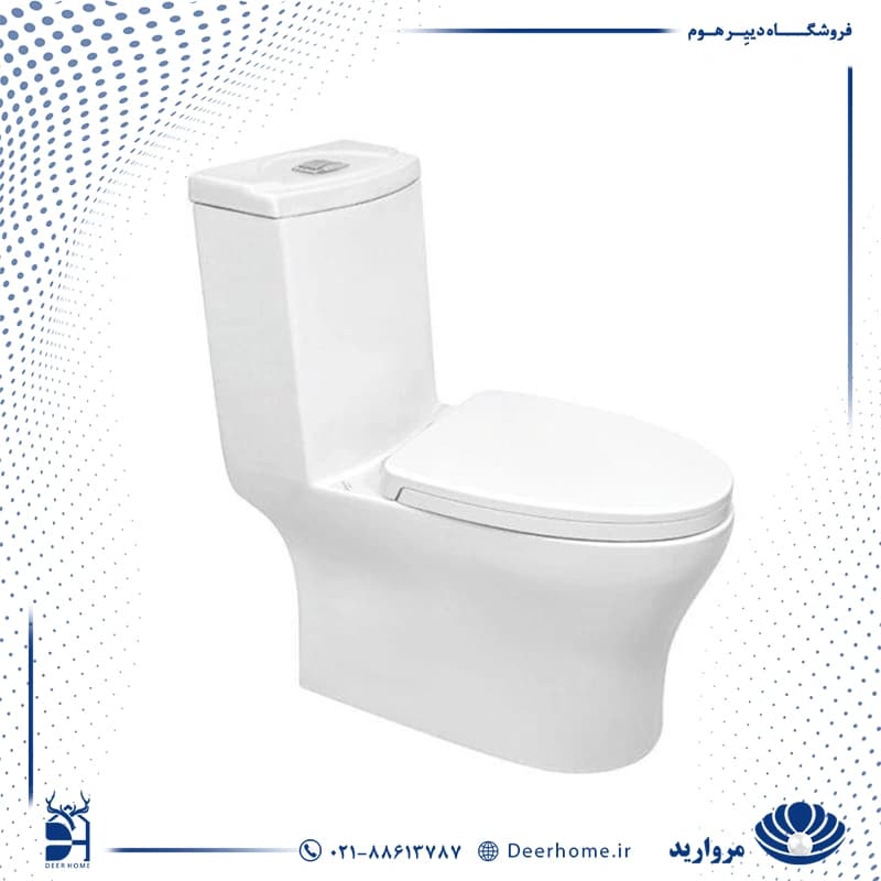 توالت فرنگی مروارید مدل سانتا 72 — تصویر ۵