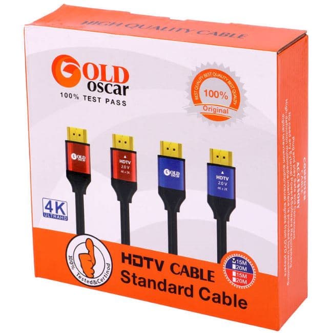 کابل Gold Oscar HDMI v2.0 4K 15m — تصویر ۳