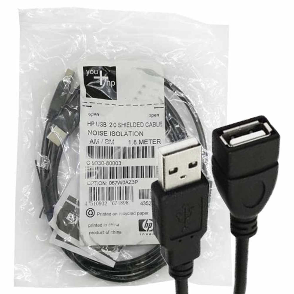 کابل افزایش 1.8M.USB دفترچه دار HP — تصویر ۲