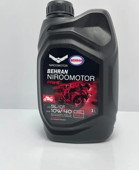 روغن موتور سیکلت بهران نیرو موتور 10w40 ma یک لیتری