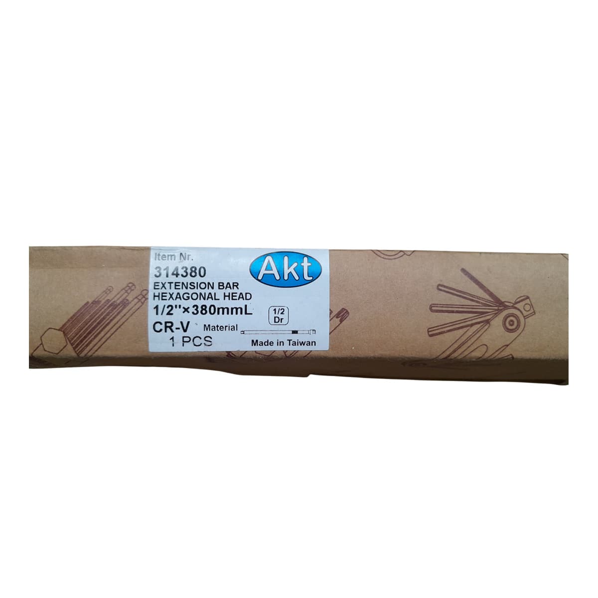 رابط بکس 1/2 درایو 380 میلیمتر AKT کد 314380 — تصویر ۳
