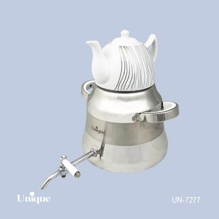 کتری قوری یونیک استیل شیردار 5 لیتر کد UN-7277
