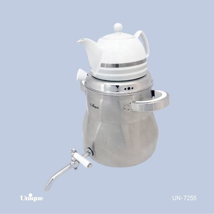 کتری قوری یونیک استیل شیردار 5.5 لیتر کد UN-7255