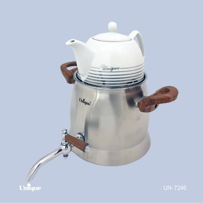 کتری قوری یونیک 3.5 لیتر استیل شیردار کد UN-7246
