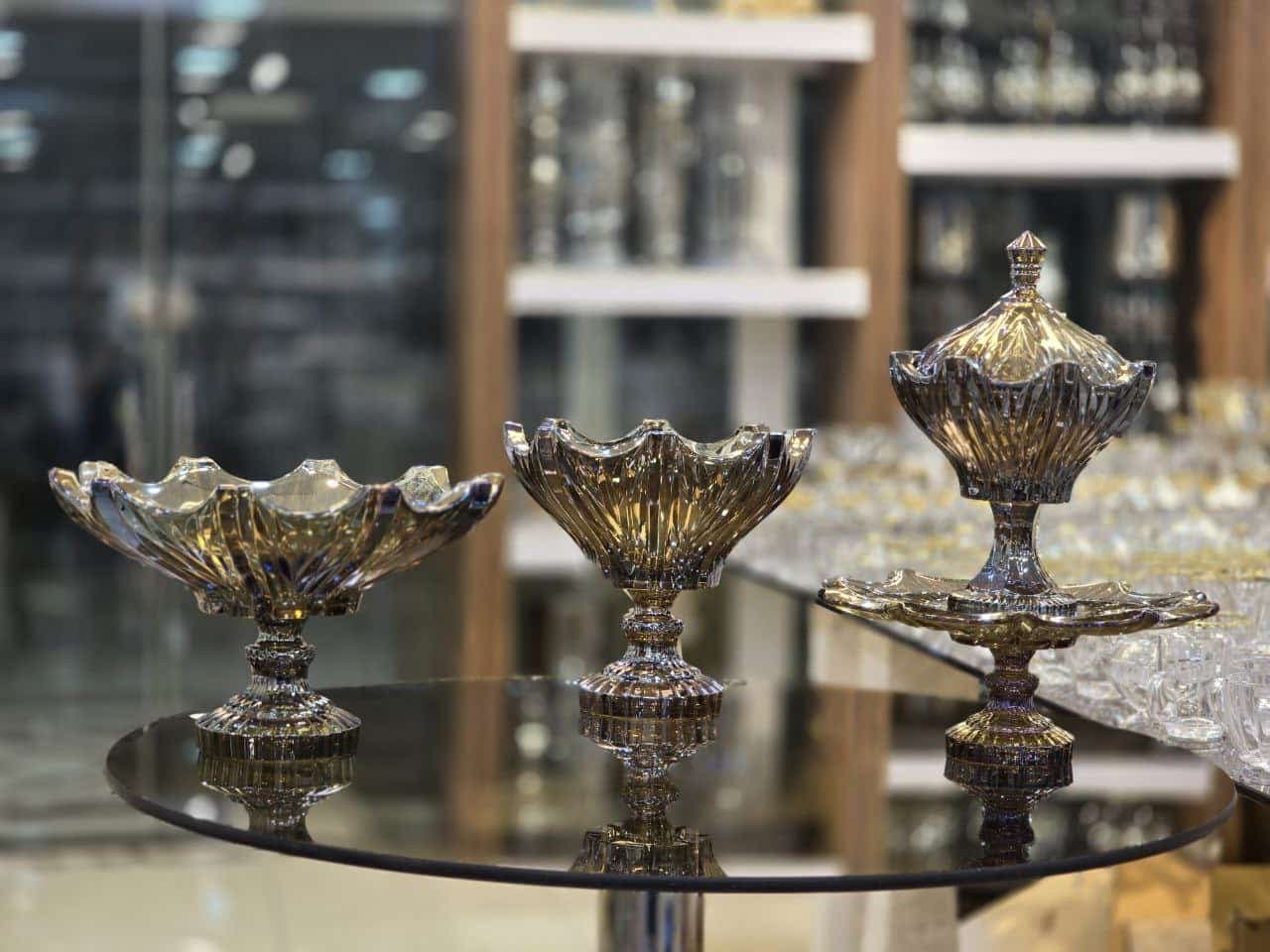 سرویس پذیرایی الیزه ارغوانی پایه دار کد Eliz-argh06