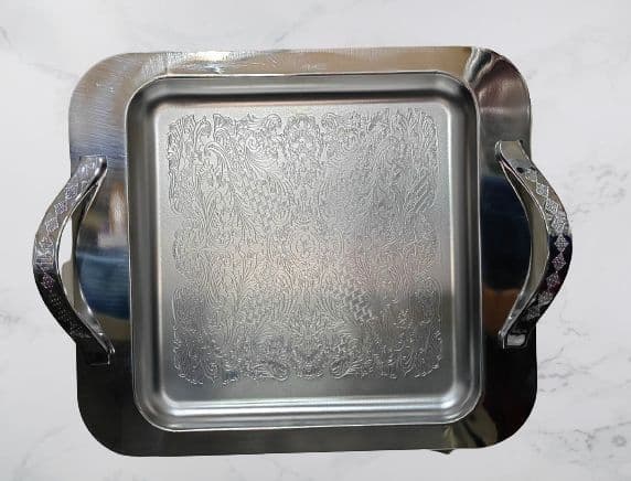 سینی مربع استیل ضدخش سیلا کد 304