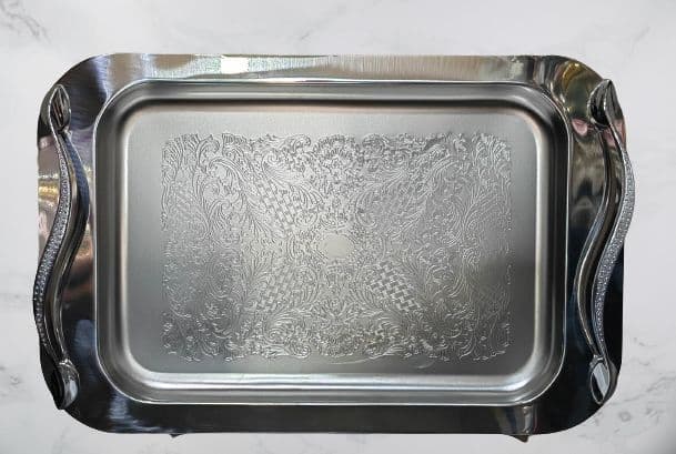 سینی استیل ضدخش سیلا مستطیل کد 210