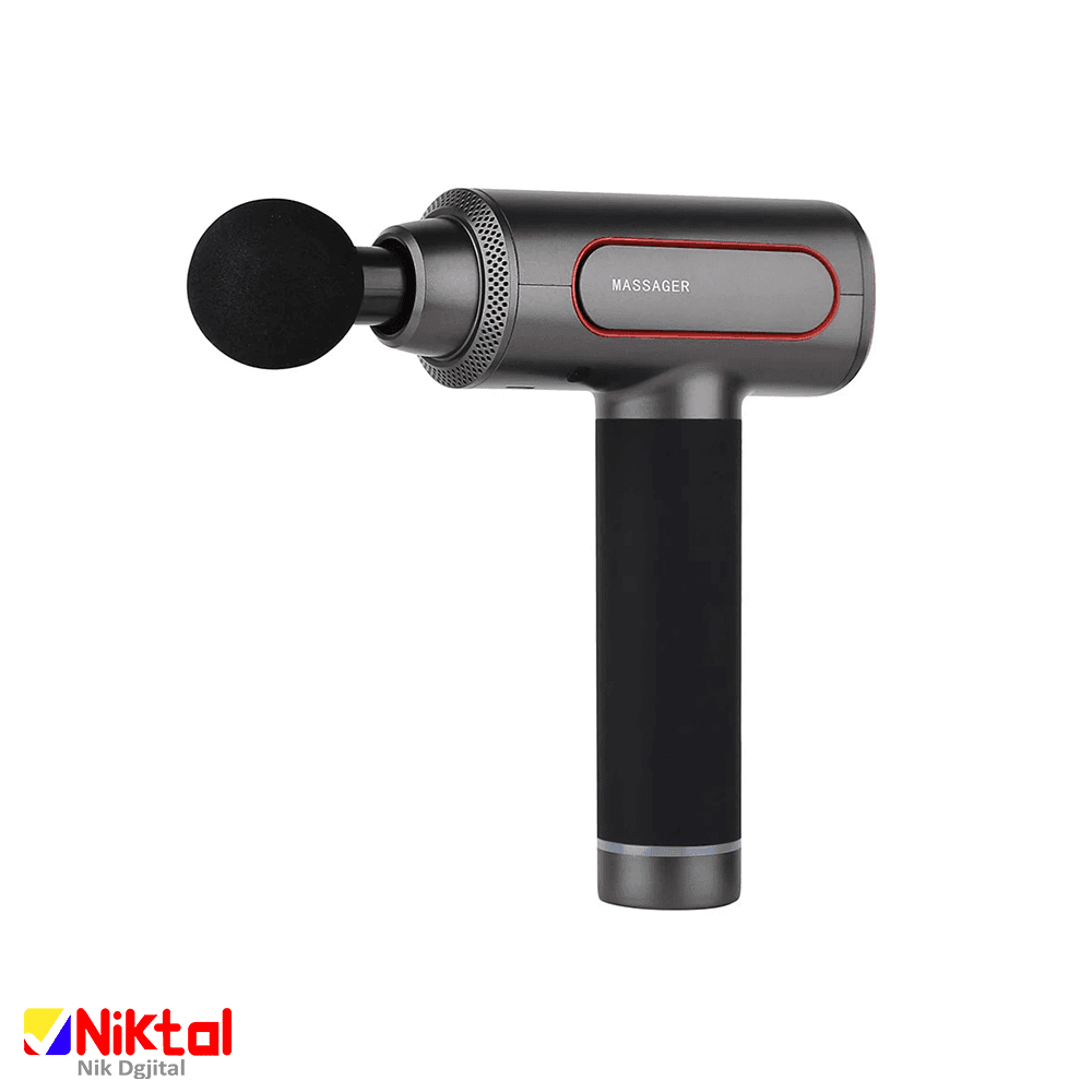 ماساژور تفنگی آیجویر مدل ST-801 | دارای ۶ حالت ماساژ مختلف و باتری لیتیومی با ظرفیت ۲۵۰۰ میلی‌ آمپر