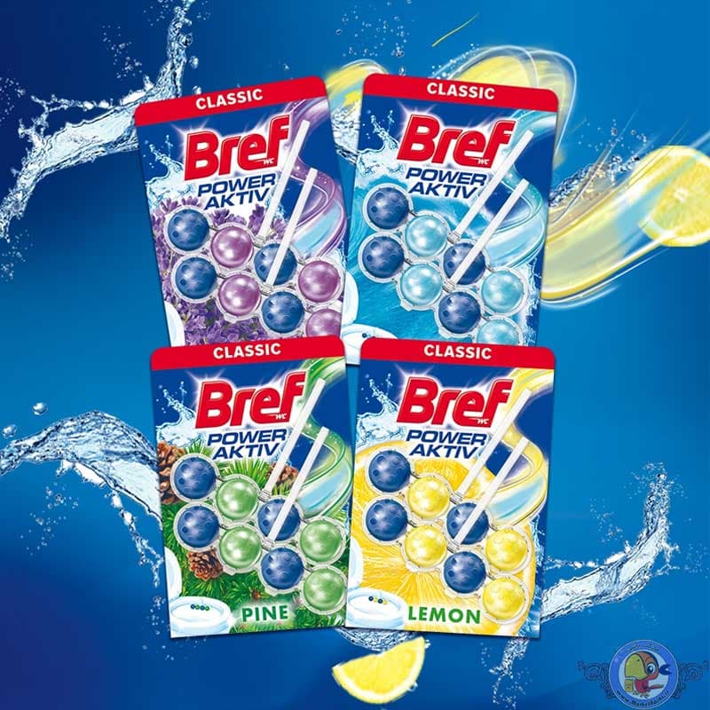 قرص ضدعفونی و خوشبوکننده سرویس بهداشتی بریف BREF Power Aktiv