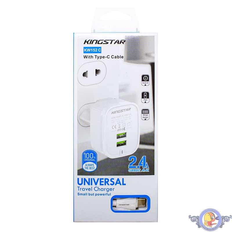 شارژر دیواری کینگ استار مدل KW152C — تصویر ۲
