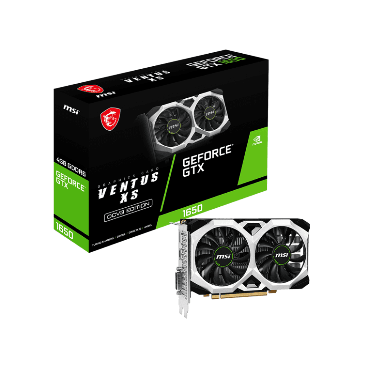 کارت گرافیک ام اس آی مدل MSI GeForce GTX 1650 VENTUS XS 4G OC — تصویر ۲