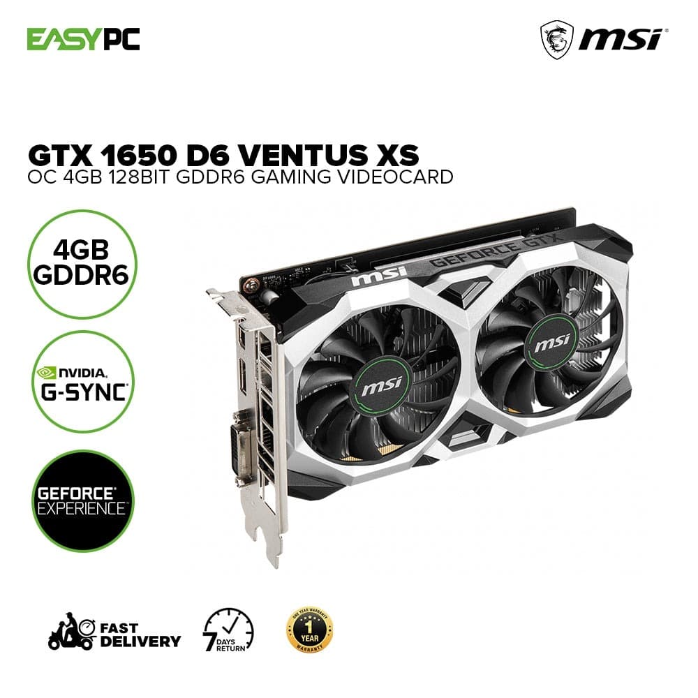 کارت گرافیک ام اس آی مدل MSI GeForce GTX 1650 VENTUS XS 4G OC — تصویر ۸
