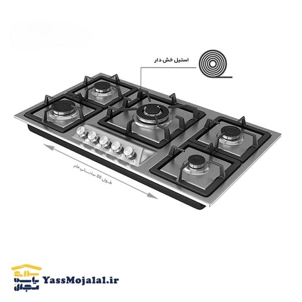 اجاق گاز صفحه ای داتیس 514 — تصویر ۳