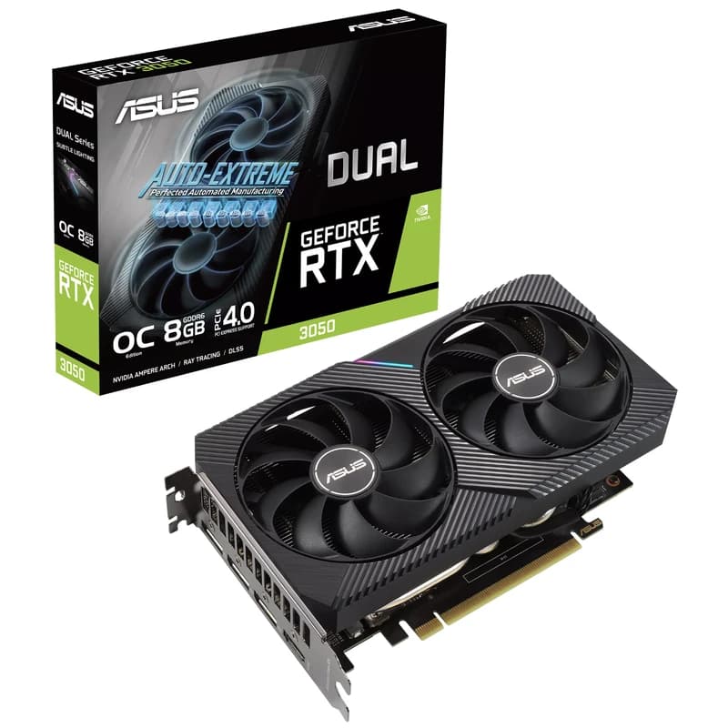 کارت گرافیک ایسوس DUAL RTX 3050 8GB GDDR6 OC