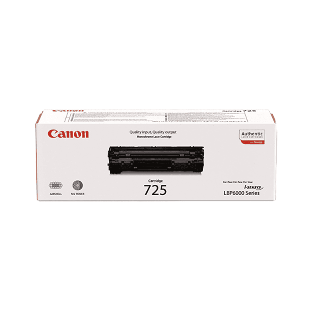 کارتریج تونر لیزری کانن مدل Canon 725 black Toner Cartridge اصلی با گارانتی — تصویر ۸