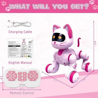ربات اسباب بازی کنترلی گربه مدل HAPPY KITTEN_اسباب بازی ربات — تصویر ۴