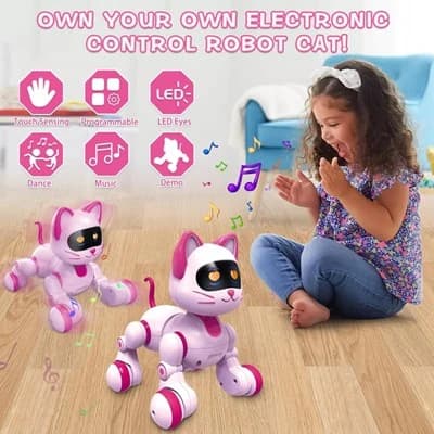 ربات اسباب بازی کنترلی گربه مدل HAPPY KITTEN_اسباب بازی ربات — تصویر ۳