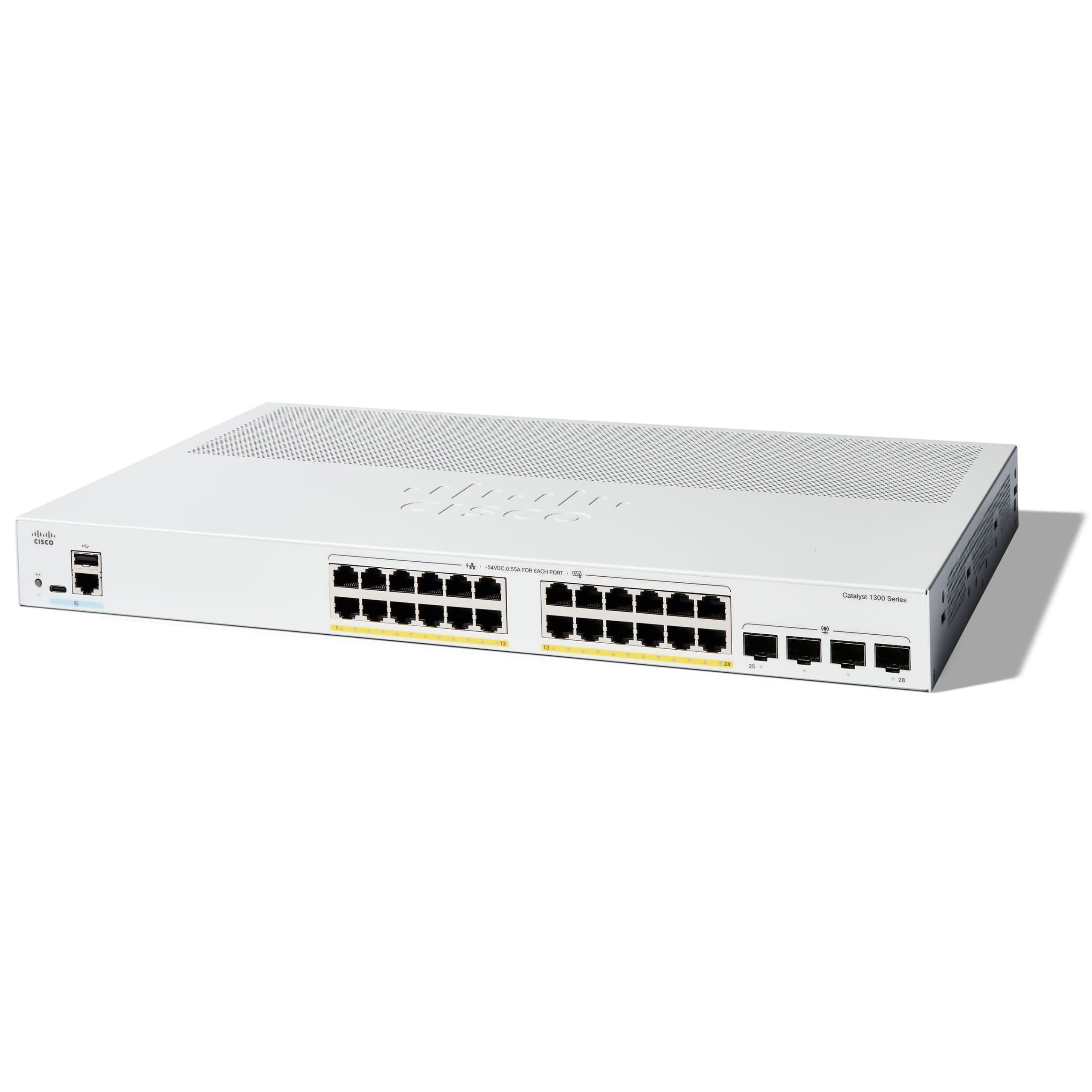 سوئیچ شبکه Cisco C1300-24P-4X (آکبند – ۲۰۲۵)