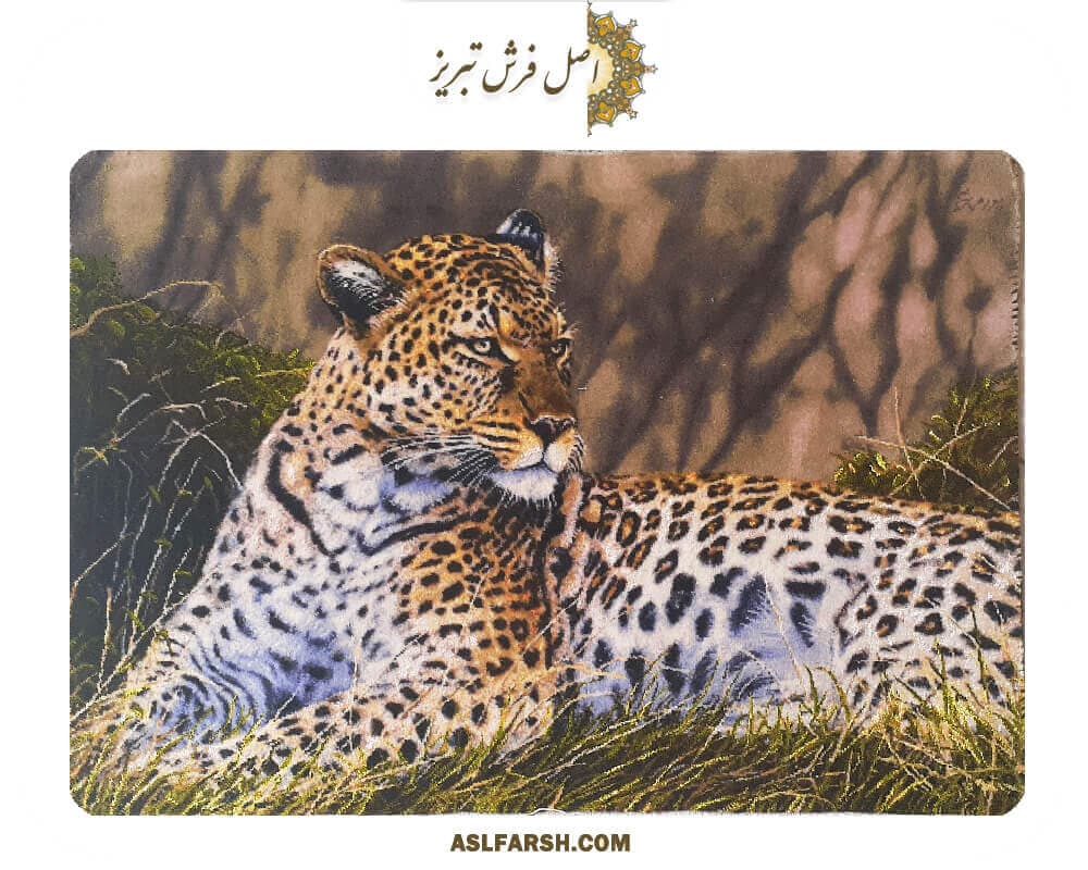 تابلو فرش پلنگ — تصویر ۴