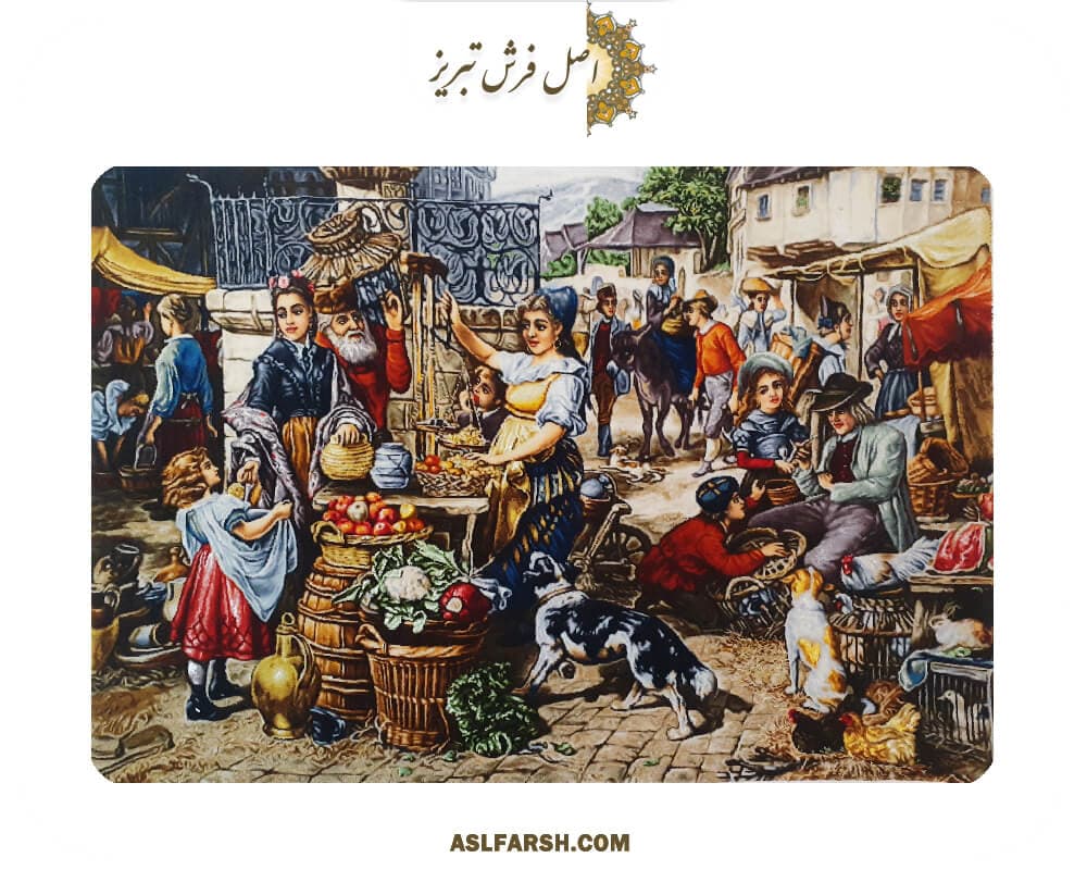 تابلو فرش دستباف بازار اورشلیم — تصویر ۵