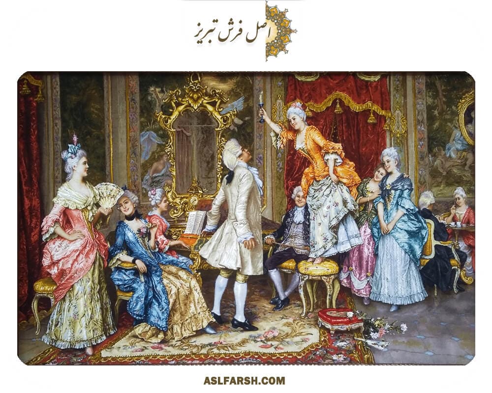 تابلو فرش دستباف فوت شمع