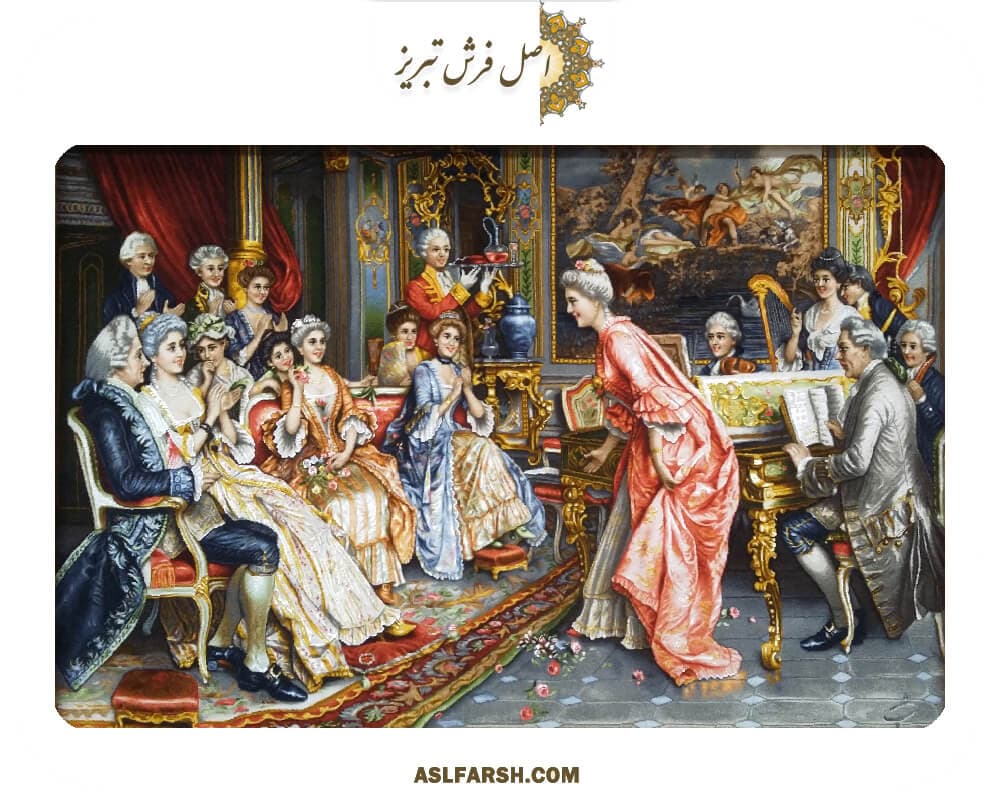تابلو فرش دستباف ترانه خوان