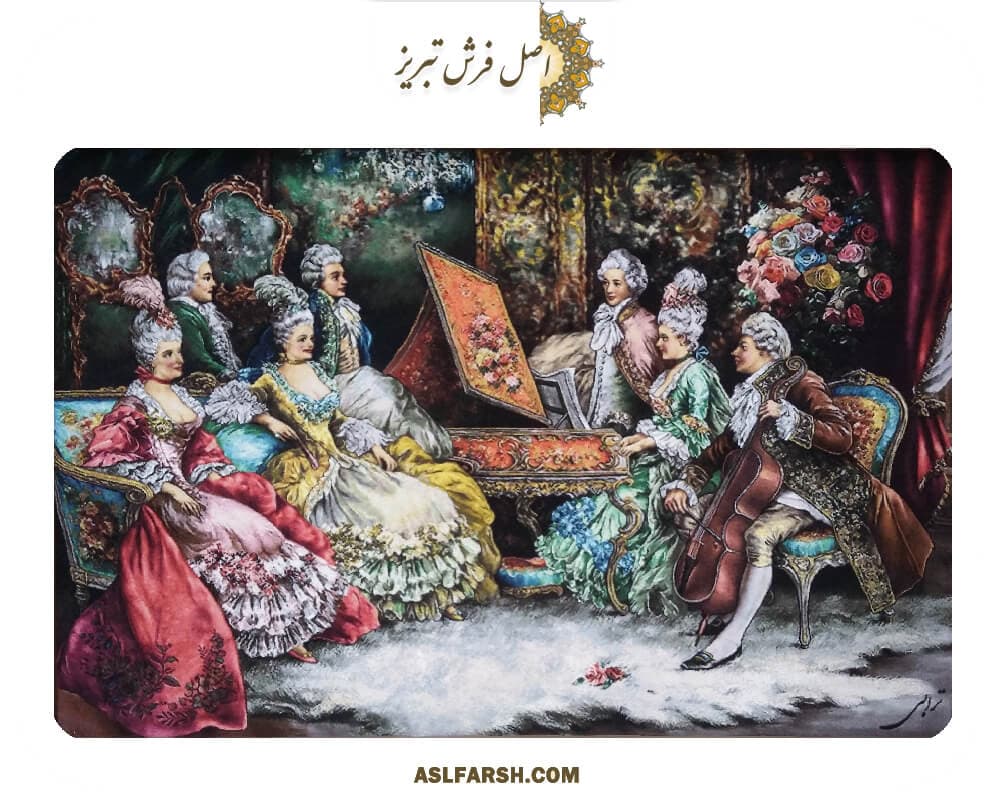 تابلو فرش دستباف شب کنسرت — تصویر ۵