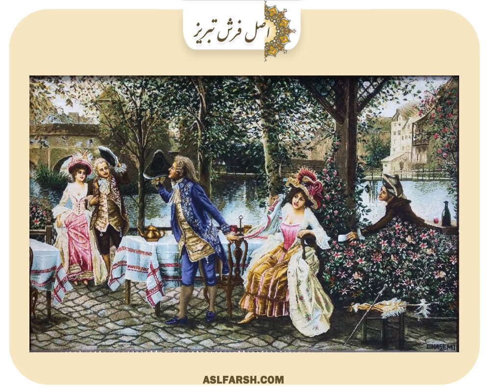 تابلو فرش دستباف عصر ونیز