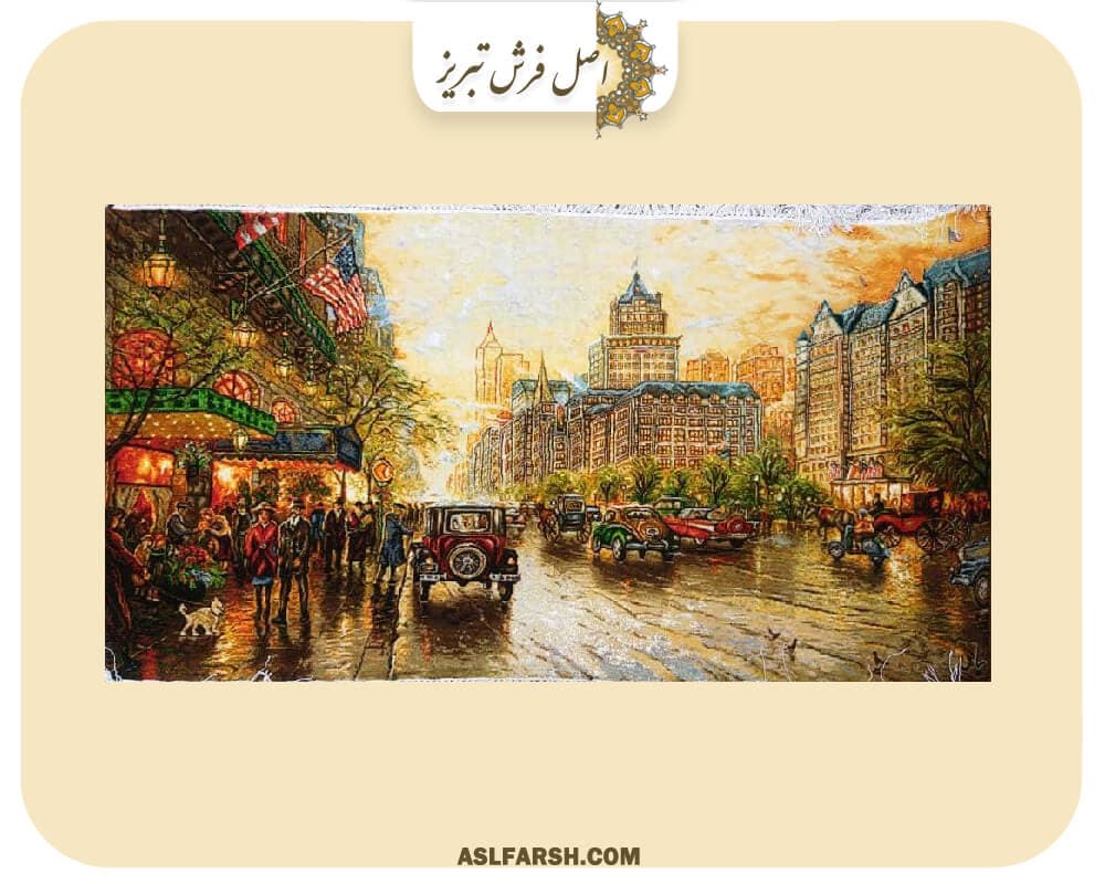 تابلو فرش دستباف نیویورک