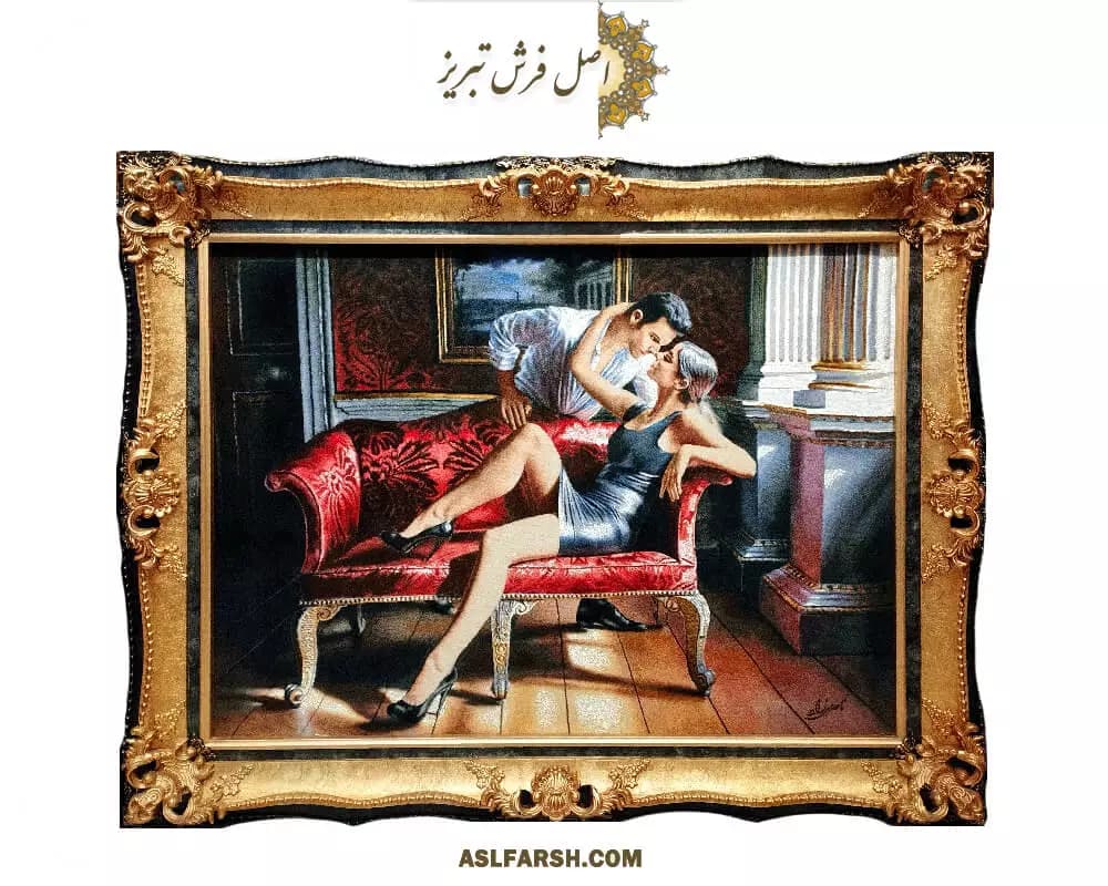 تابلو فرش دستباف عشق بی پایان — تصویر ۵