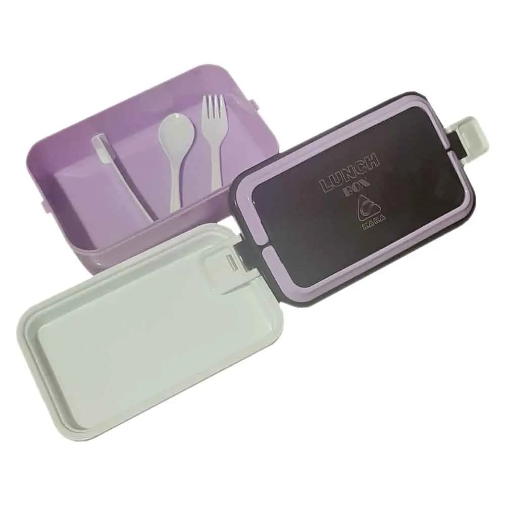 ظرف غذا پلاستیکی یک طبقه مستطیلی کارا مدل LUNCH BOX — تصویر ۶