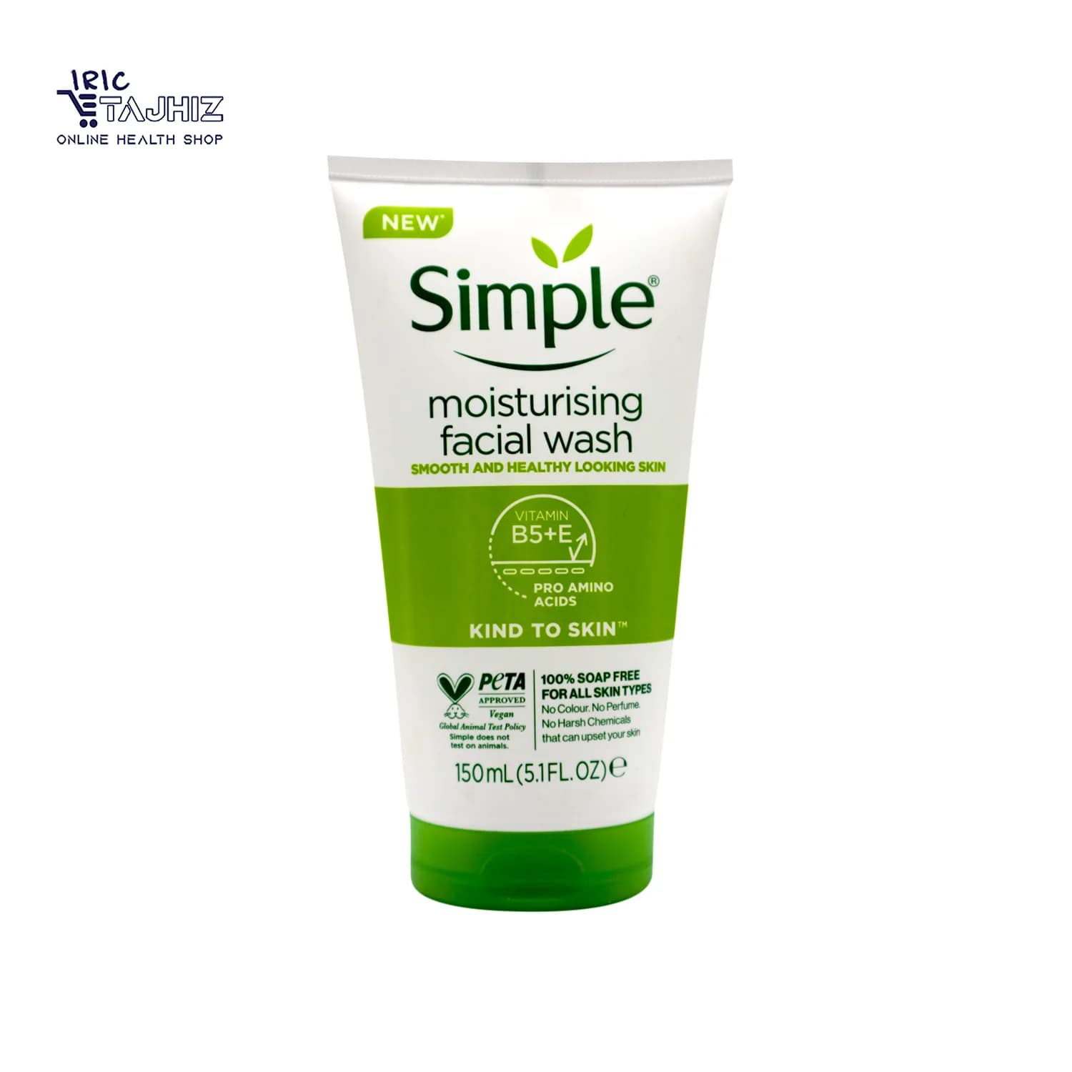 ژل شستشوی مرطوب کننده صورت سیمپل مدل Moisturising