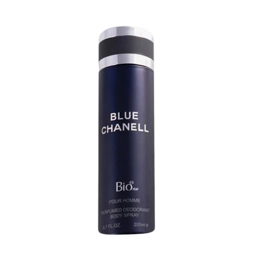 اسپری بدن بیو استار رایحه بلو چنل Blue Chanell حجم 200 میلی لیتر