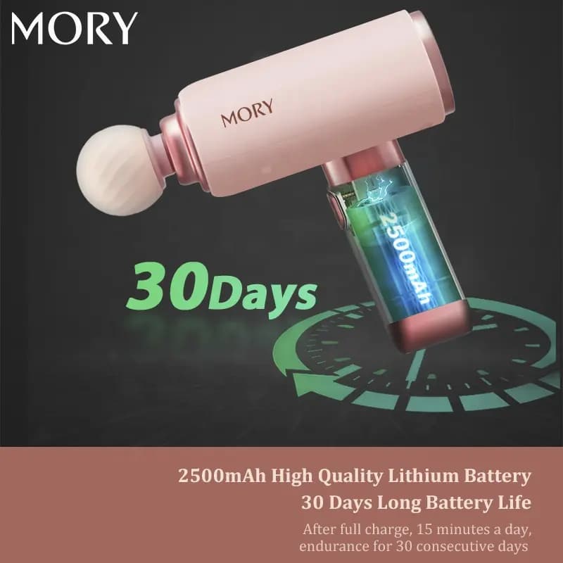 ماساژور تفنگی مدل Mory Massage Gun X7 — تصویر ۴