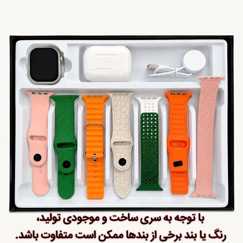 ساعت هوشمند 46 میلی متری مدل پلاس با بند سیلیکونی به همراه هدفون بلوتوثی — تصویر ۴