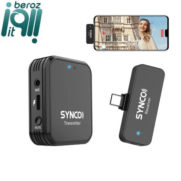 میکروفن یقه ای بی سیم سینکو مدل G1T — تصویر ۳