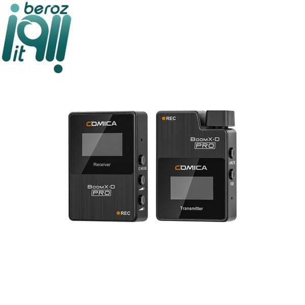 ست میکروفن بی سیم کامیکا مدل BoomX-D Pro D1 (گارانتی اصلی کامیکا در ایران) «اورجینال ارسال 1 ساعته»