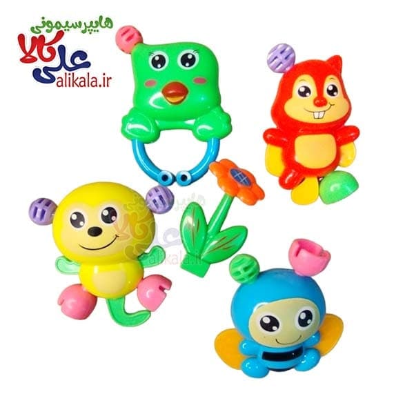 ست جغجغه حیوانات 6 عددی Baby Toys کد 01 — تصویر ۲