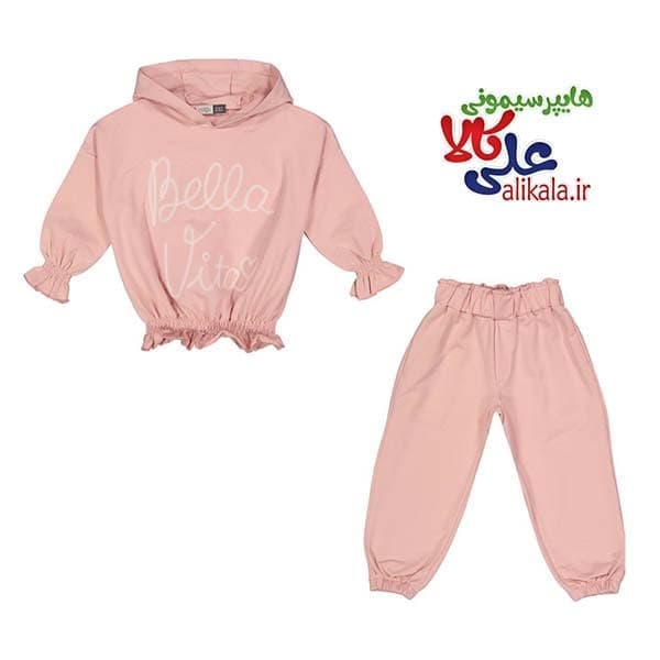 ست هودی و شلوار دخترانه ایندیگو 296109 — تصویر ۳