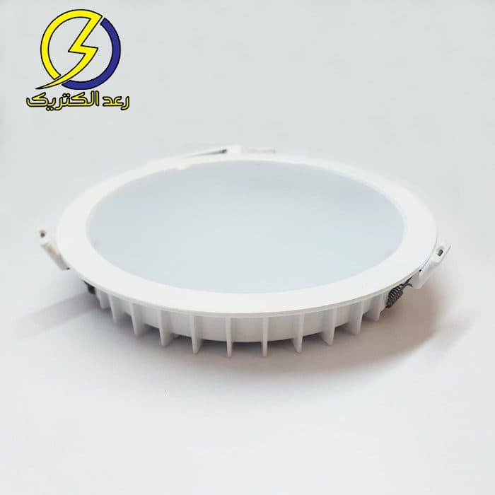 چراغ LED دانلایت آریانا توکار دهانه 10 سانتی متری 12 وات مازی نور — تصویر ۳