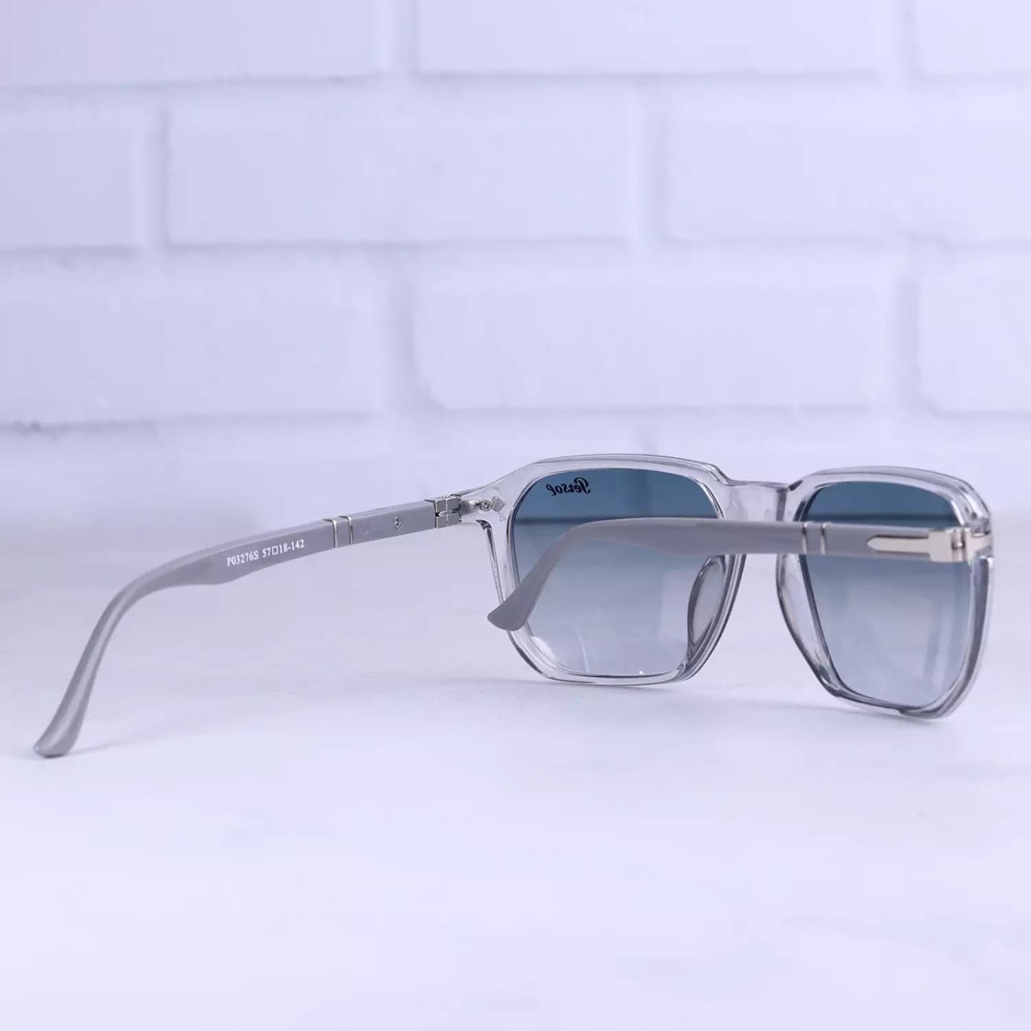 عینک آفتابی پرسول فریم مربع طوسی P 03276/5 — تصویر ۱۲