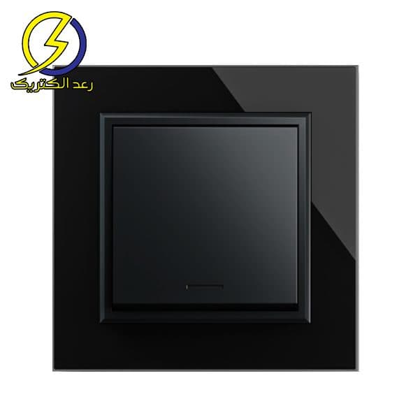 کلید و پریز برلیان مدل پلکسی مشکی میانی مشکی ایران الکتریک