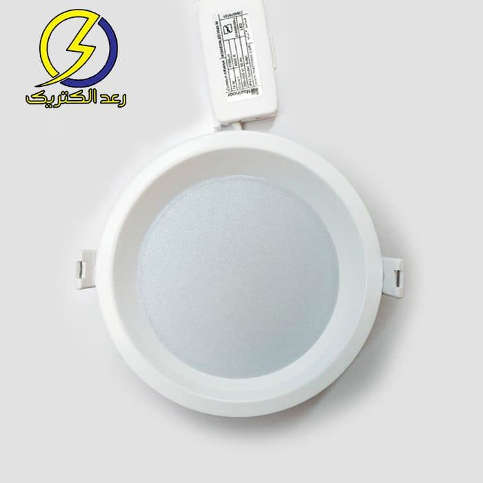 چراغ دانلایت توکار آریانا کامفورت 23 وات دهنه 20 سانتی متری مازی نور