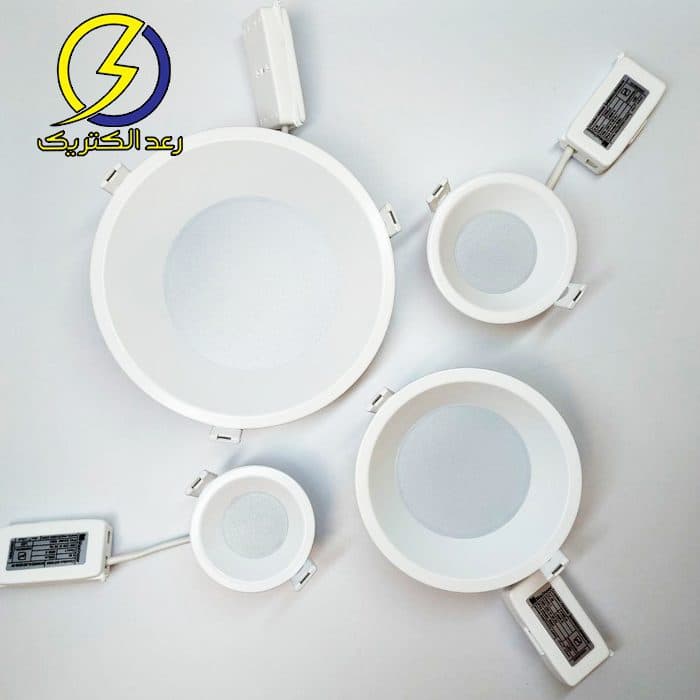 چراغ دانلایت توکار آریانا کامفورت 14 وات دهنه 15 سانتی متری مازی نور — تصویر ۵