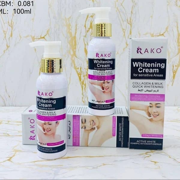 کرم سفید کننده نقاط حساس بدن برند راکو RAKO — تصویر ۷